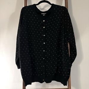 CLEARANCE SALE: Catherine’s Pin Dot Cardigan-2x